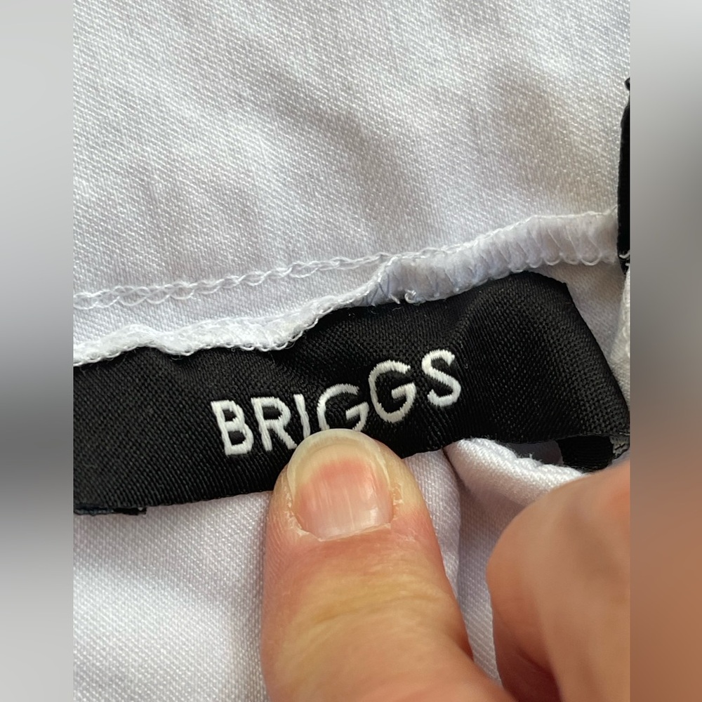 Briggs ladies full stretch white pull on/zip dress pants size 14-5‎ pocket/slash - Picture 7 of 12